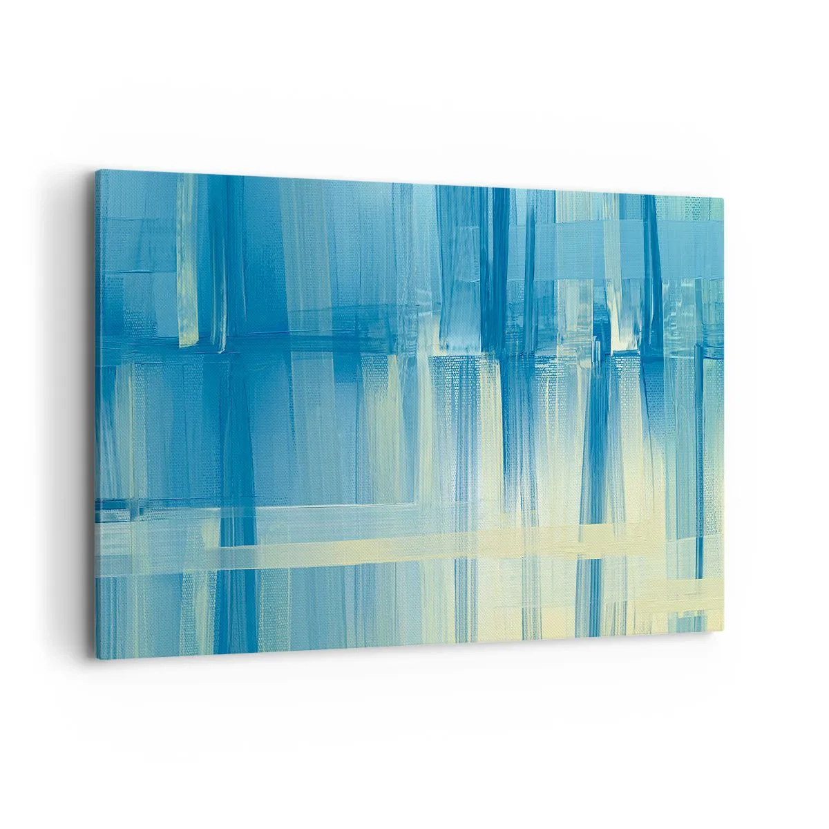 Quadro em tela - Composição em turquesa - 120x80 cm