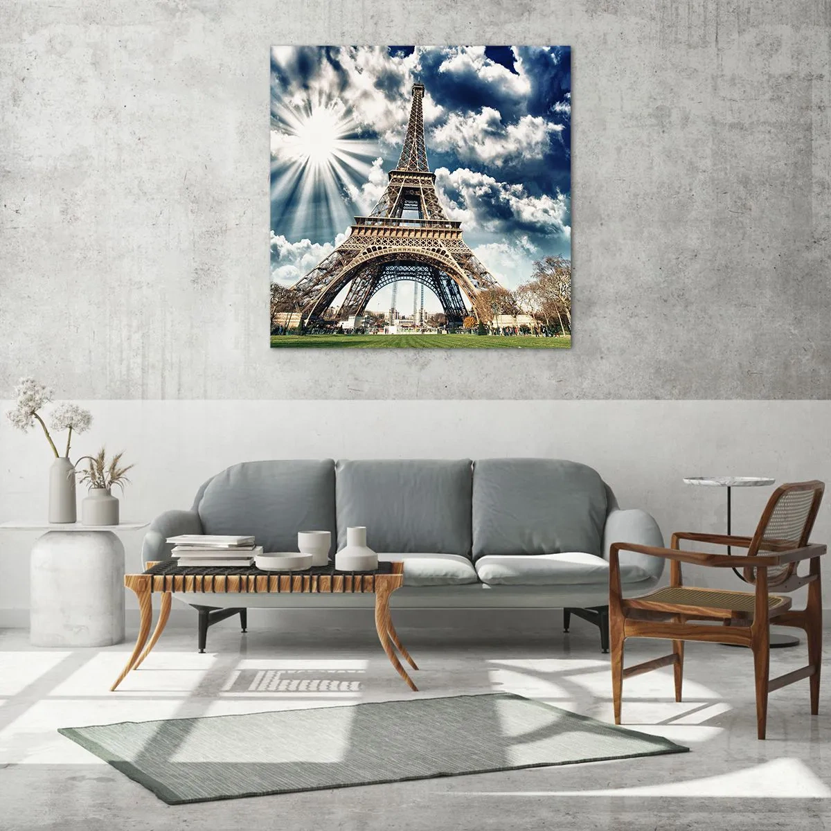 Quadro em vidro - A única sob o sol - 60x60 cm
