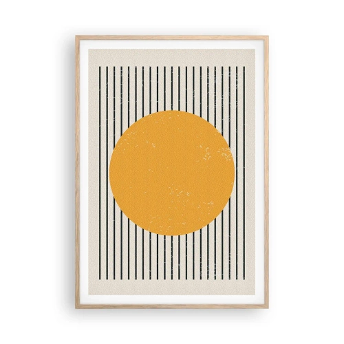 Pôster com moldura de carvalho claro - O poder da simplicidade - 70x100 cm