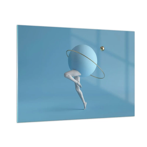 Quadro em vidro - Planetas a enlouquecer - 100x70 cm