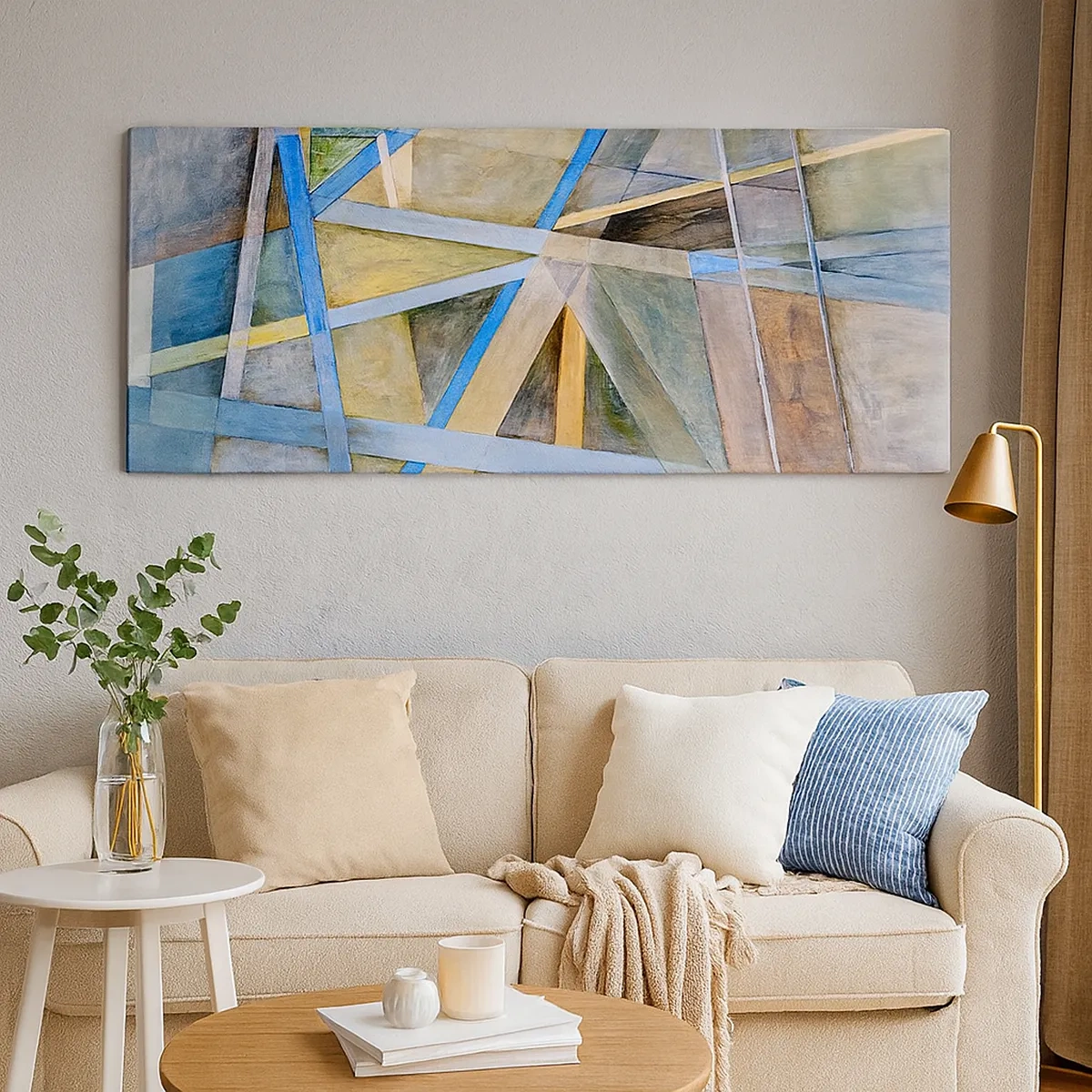 Quadro em tela - Em linha reta ou na diagonal? - 30x30 cm