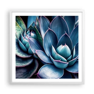 Pôster em moldura branca - Força vital - 60x60 cm