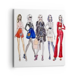 Quadro em tela - Every week Fashion Week - 70x70 cm