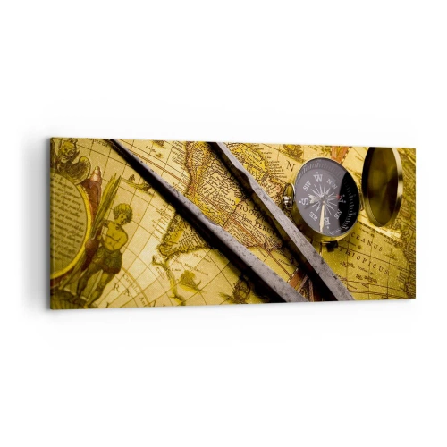 Quadro em tela - Onde estão esses tesouros? - 120x50 cm