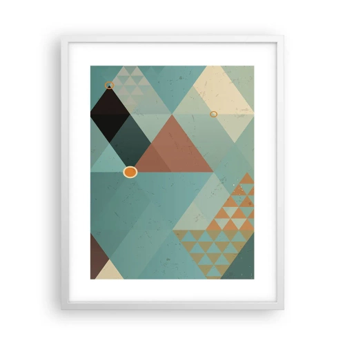 Pôster em moldura branca - A unidade de muitos, os muitos da unidade - 40x50 cm