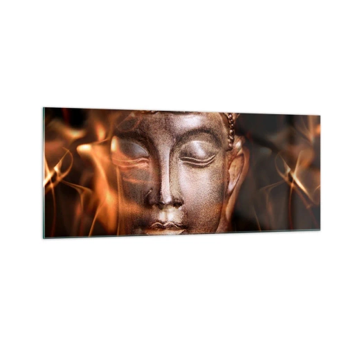 Quadro em vidro - Só existe o aqui e agora - 100x40 cm
