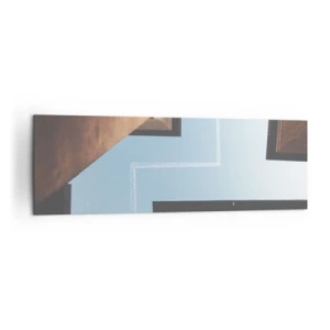 Quadro em tela - Acima do labirinto da cidade - 160x50 cm