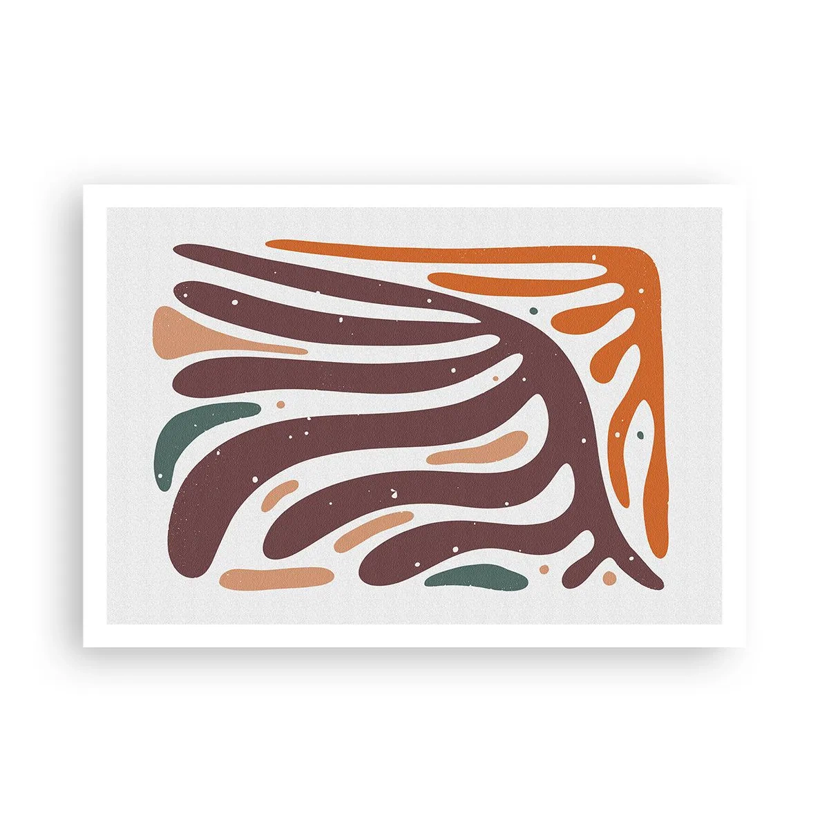 Pôster - Composição orgánica radiante - 100x70 cm