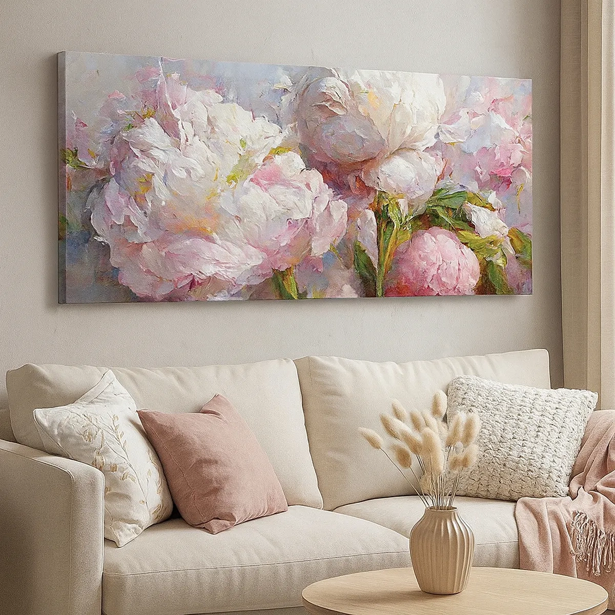 Quadro em tela - Um buquê cheio de vida - 30x30 cm