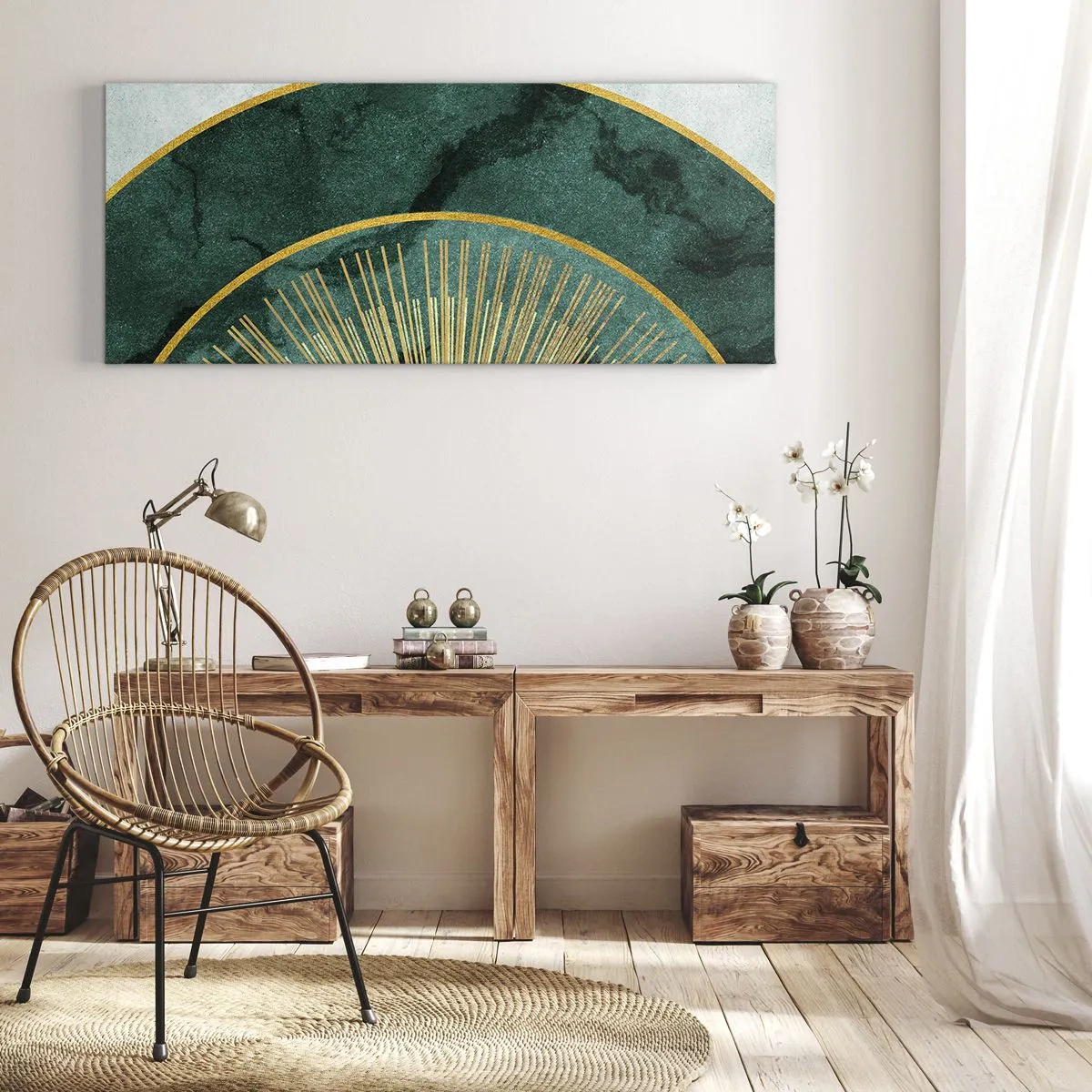 Quadro em tela - Outro sistema solar - 100x40 cm