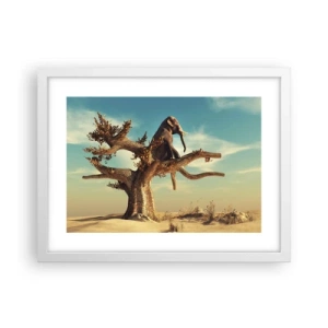 Pôster em moldura branca - Um novo ponto de vista - 40x30 cm