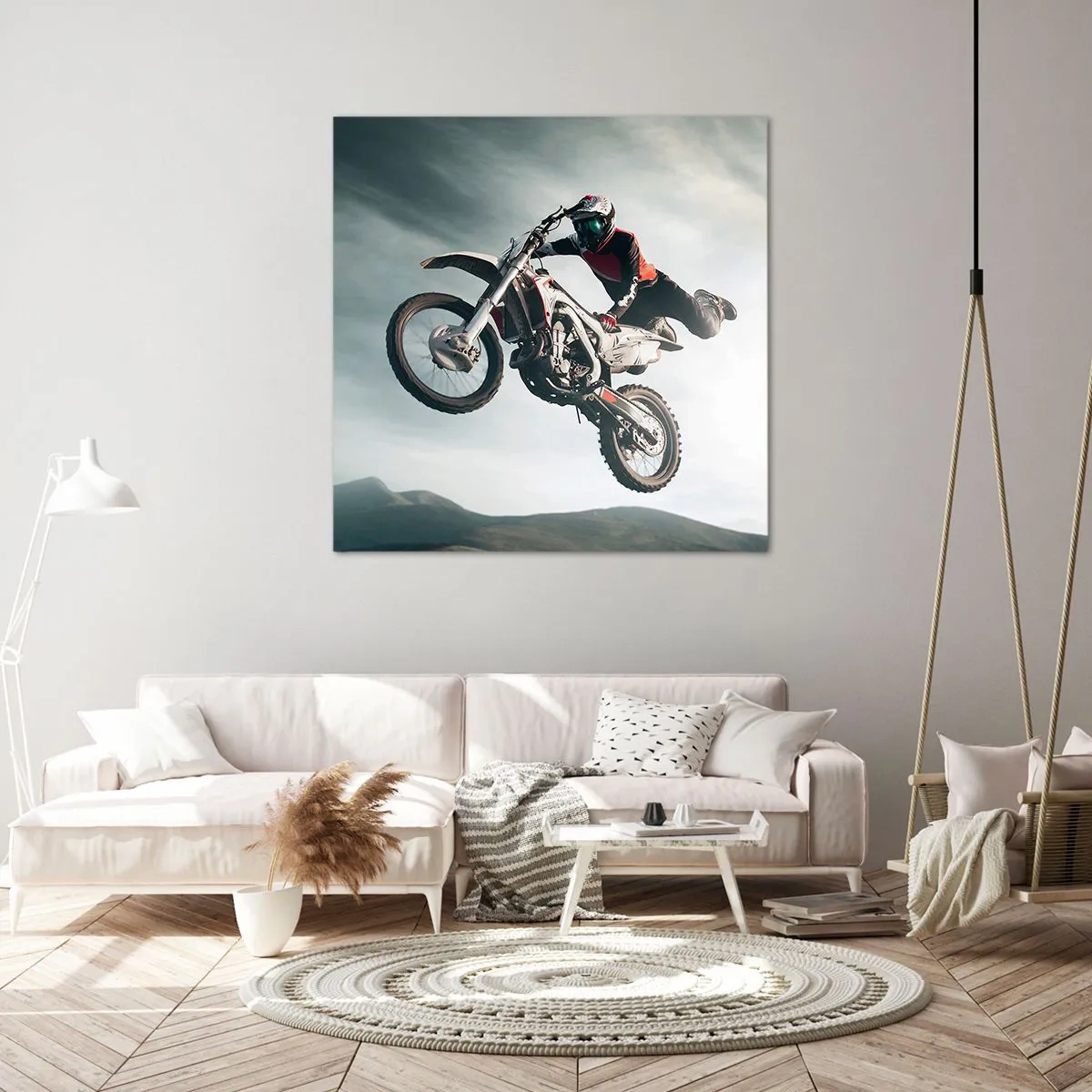 Quadro em tela - Não há diversão sem risco - 50x50 cm