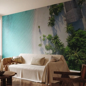 Papel de Parede Premium Canvas - Férias no paraíso - Paisagem, Praia Paraíso, Maldivas - 250x175 cm