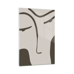 Quadro em vidro - Como uma pintura de Modigliani - 80x120 cm