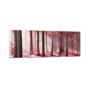 Quadro em vidro - O vermelho também é belo - 90x30 cm