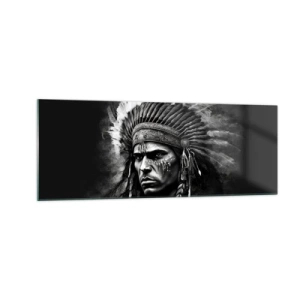 Quadro em vidro - Um líder e um guerreiro - 140x50 cm