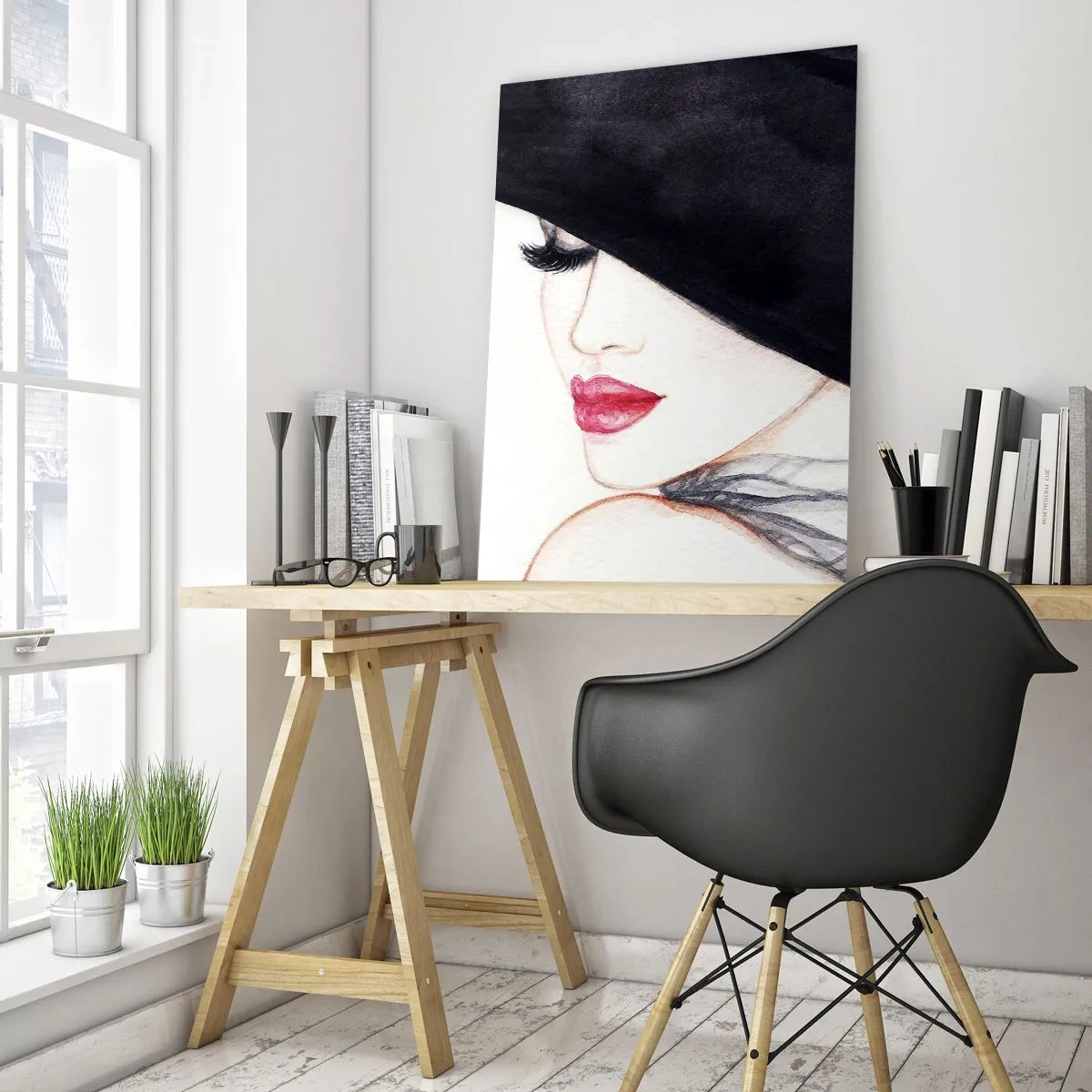 Quadro em vidro - Elegância e sensualidade - 80x120 cm