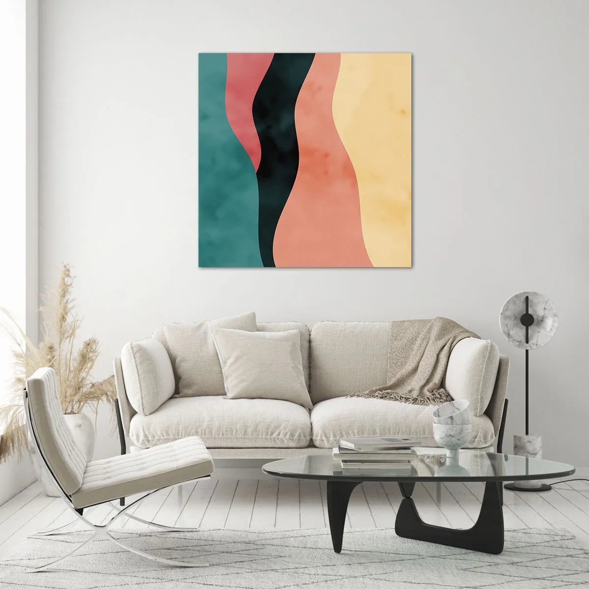 Quadro em vidro - Incompatibilidade compatível - 60x60 cm