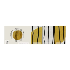 Amostra de papel de parede Premium Canvas - Abstração a tremer com o calor - Abstração, Pedaço, Minimalismo - 100x30 cm