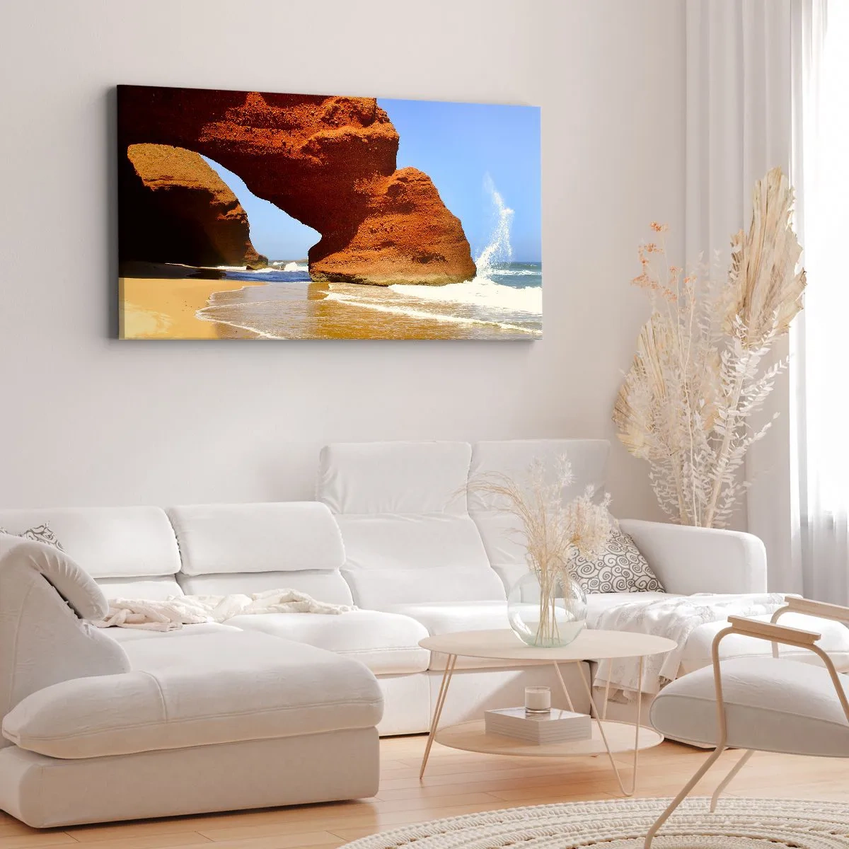 Quadro em tela - Água e vento por milhares de anos - 160x50 cm