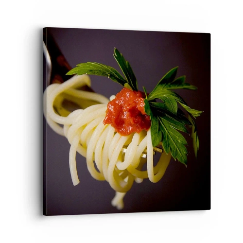 Quadro em tela - Saborosa mordida - 30x30 cm