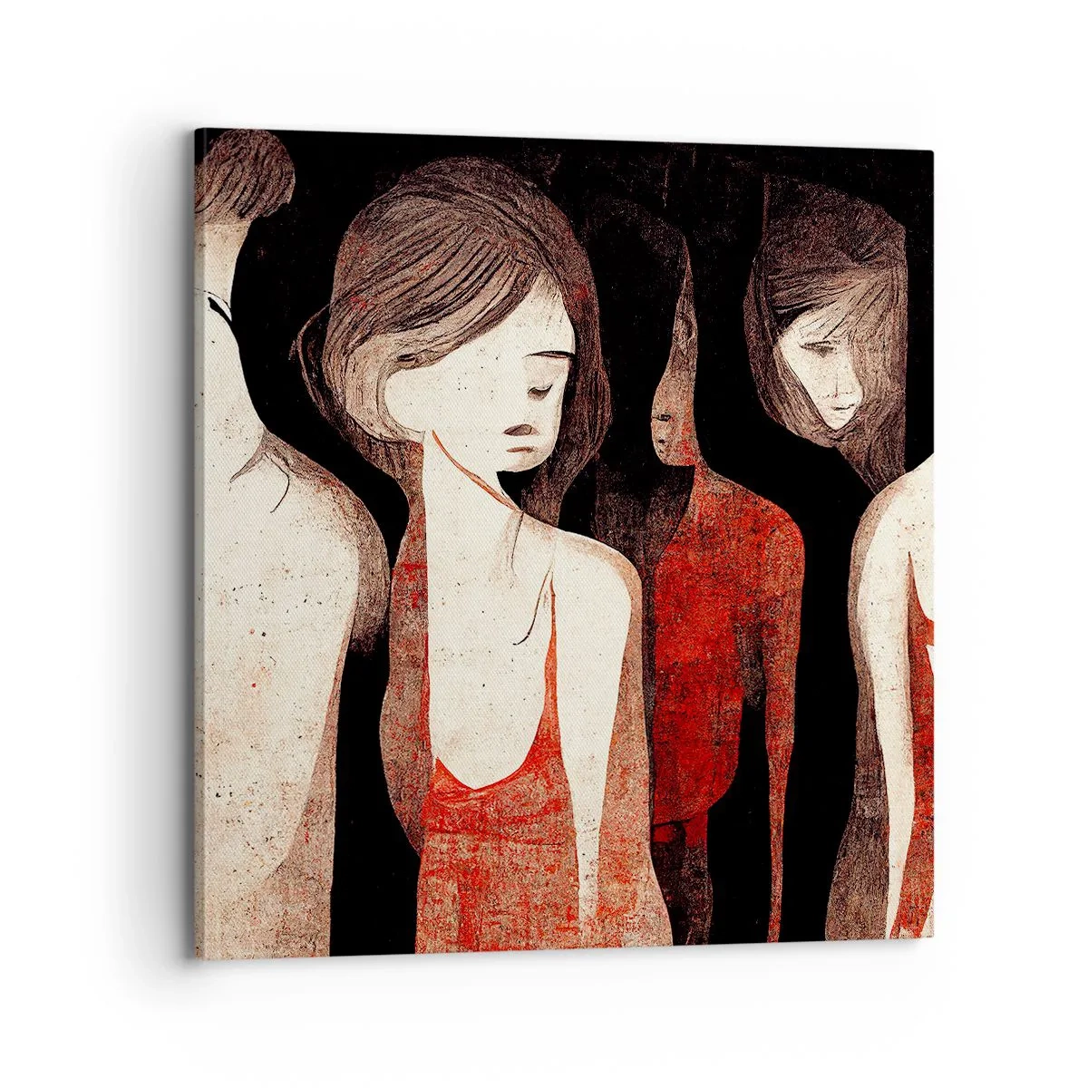 Quadro em tela - Madonas das trevas - 70x70 cm