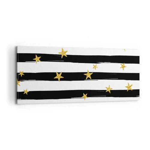 Quadro em tela - Todos nós nascemos sob uma estrela da sorte - 100x40 cm