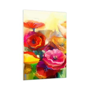 Quadro em vidro - Não só vermelho - 70x100 cm