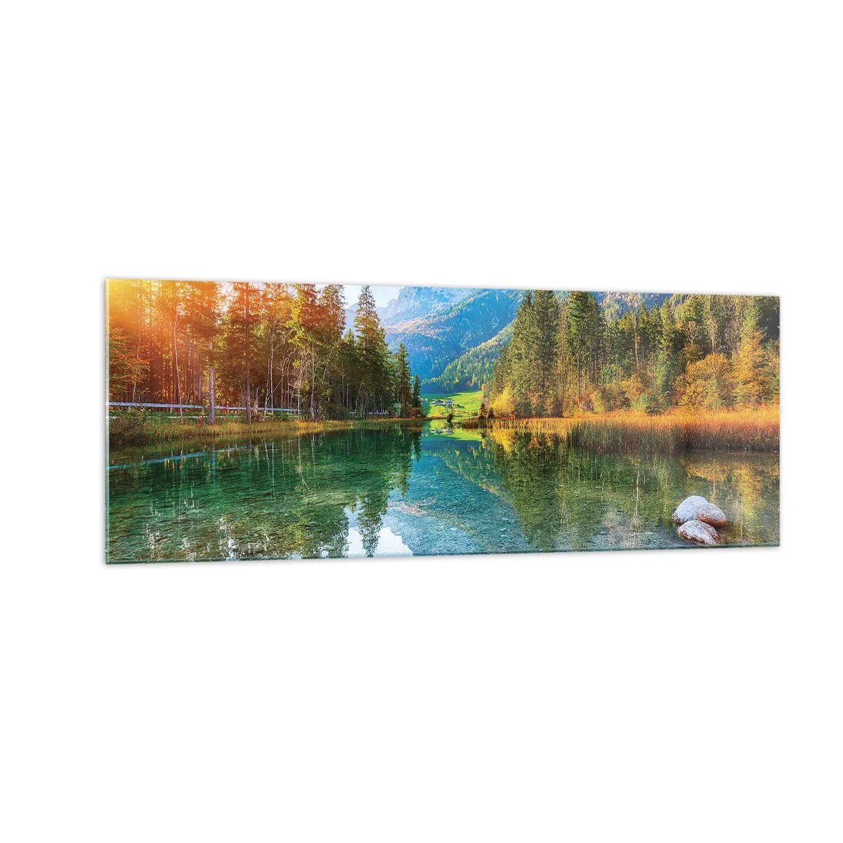 Quadro em vidro - A suavidade do outono - 140x50 cm