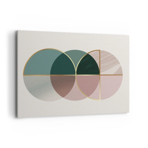 Quadro em tela - Círculo entre círculos… - 100x70 cm