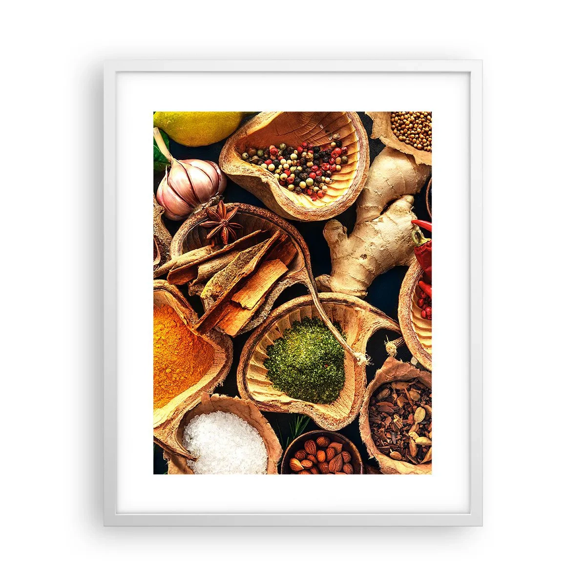 Pôster em moldura branca - Leve o que quiser - 40x50 cm