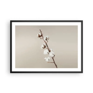 Pôster com moldura preta - Na fonte da suavidade - 70x50 cm