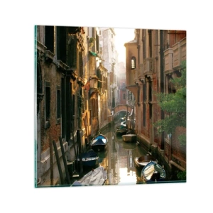 Quadro em vidro - Em um beco veneziano - 40x40 cm