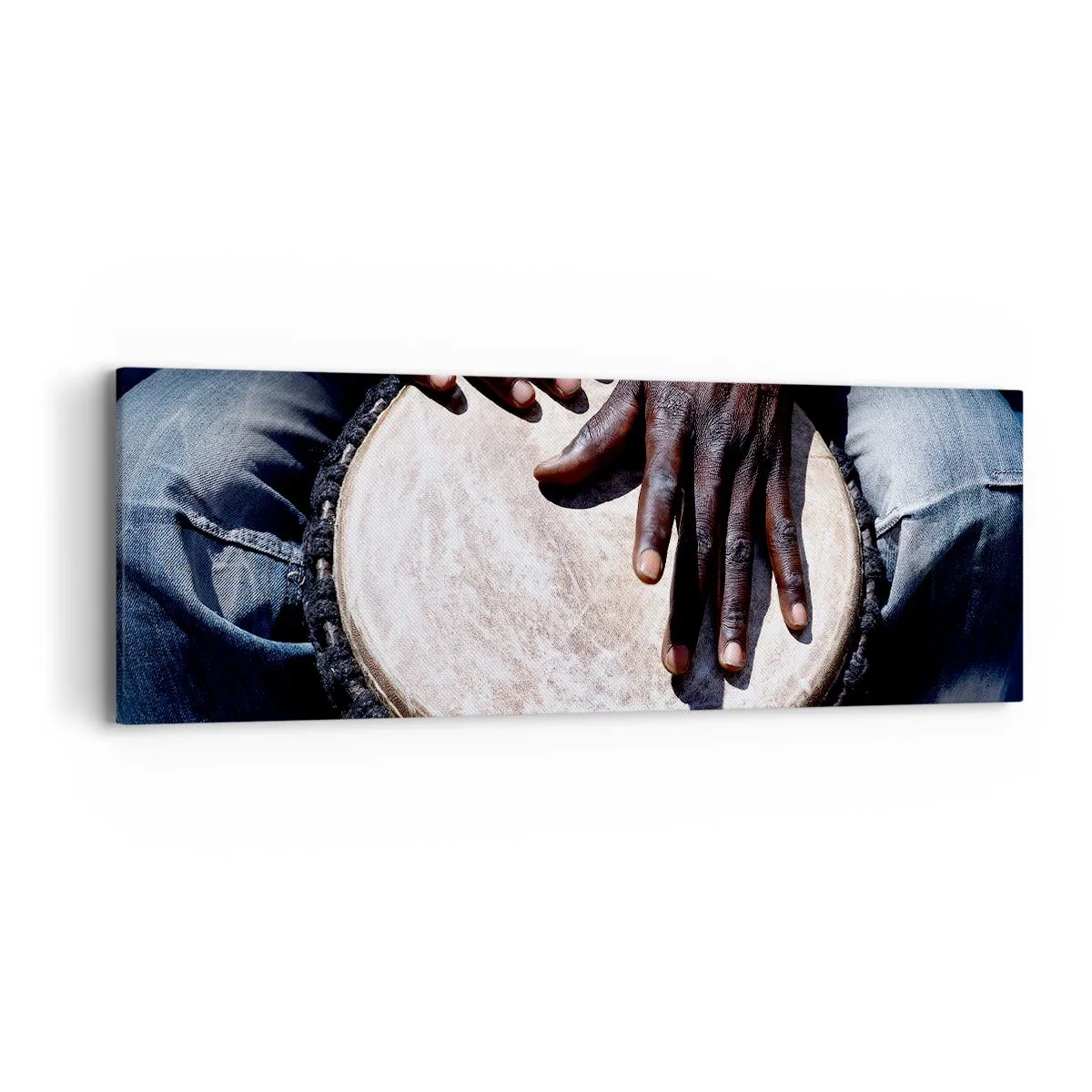 Quadro em tela - Viva no seu próprio ritmo - 90x30 cm