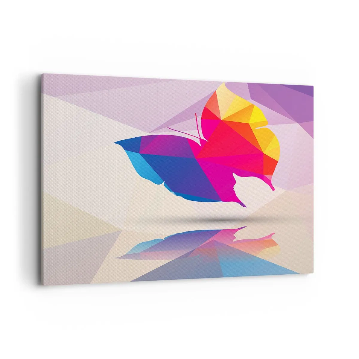 Quadro em tela - Arco-íris borboleta - 100x70 cm
