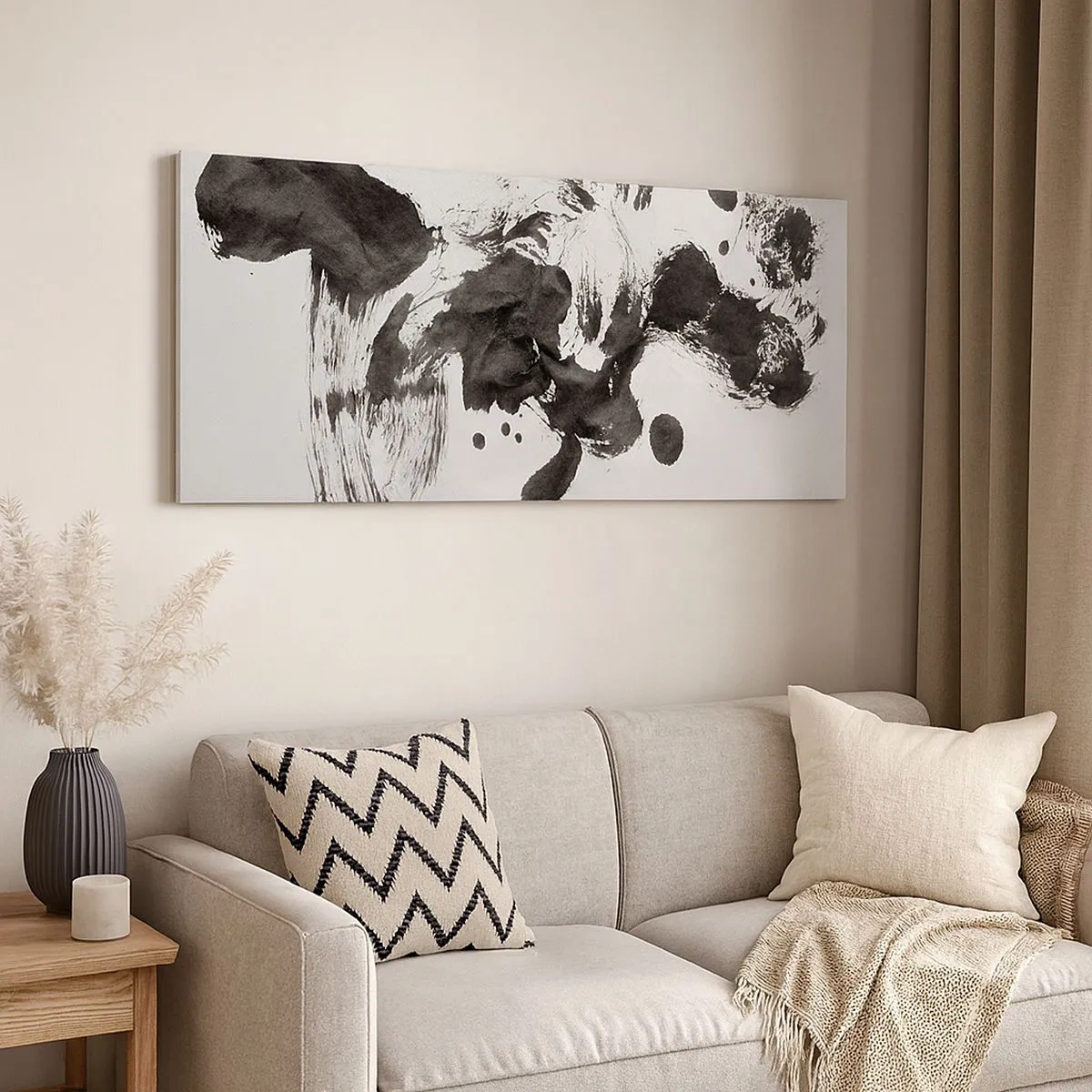 Quadro em tela - Existe um método para a loucura? - 100x40 cm