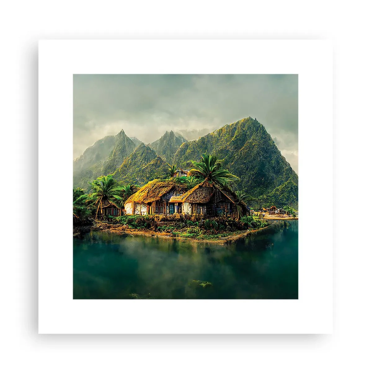 Pôster - Paraíso Tropical - 30x30 cm
