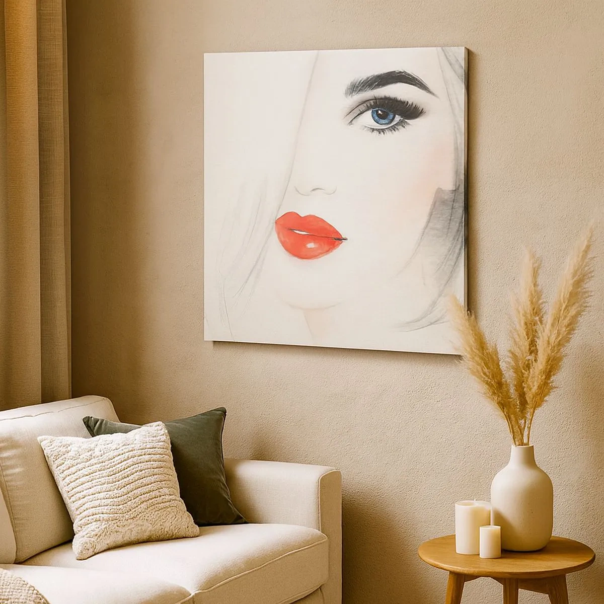 Quadro em tela - Hipnotiza e intoxica - 30x30 cm