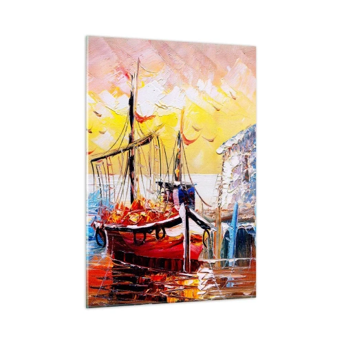 Quadro em vidro - Feliz retorno - 50x70 cm