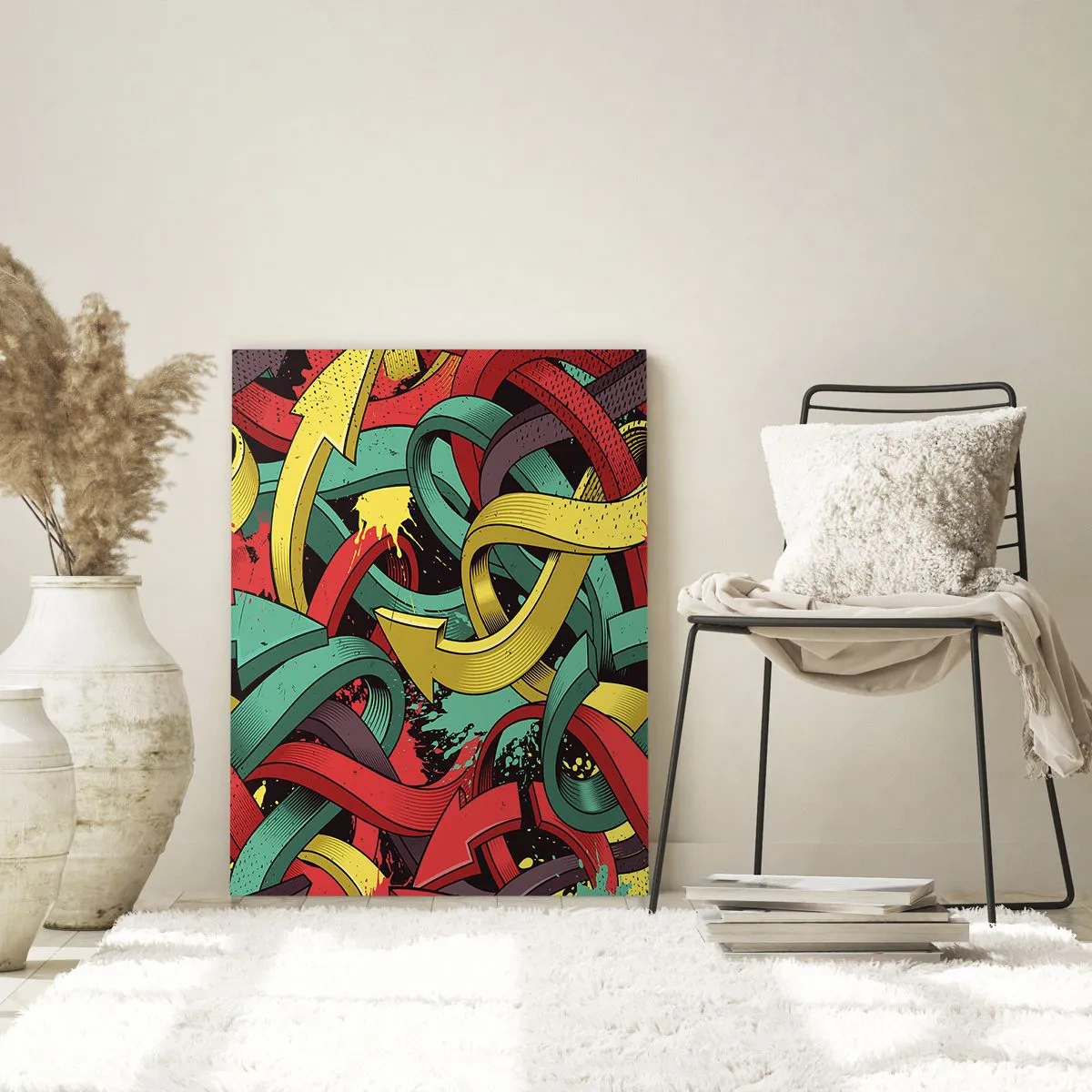 Quadro em vidro - Qual o caminho para o destino? - 50x70 cm