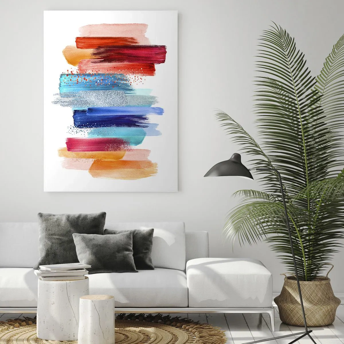 Quadro em vidro - Para cima e para baixo  - 80x120 cm