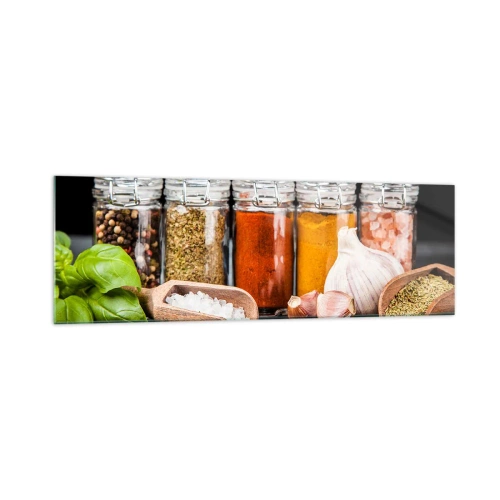 Quadro em vidro - Para que a vida tenha um sabor - 160x50 cm