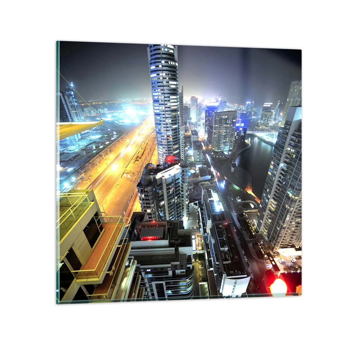 Quadro em vidro - Milagre no deserto - 50x50 cm