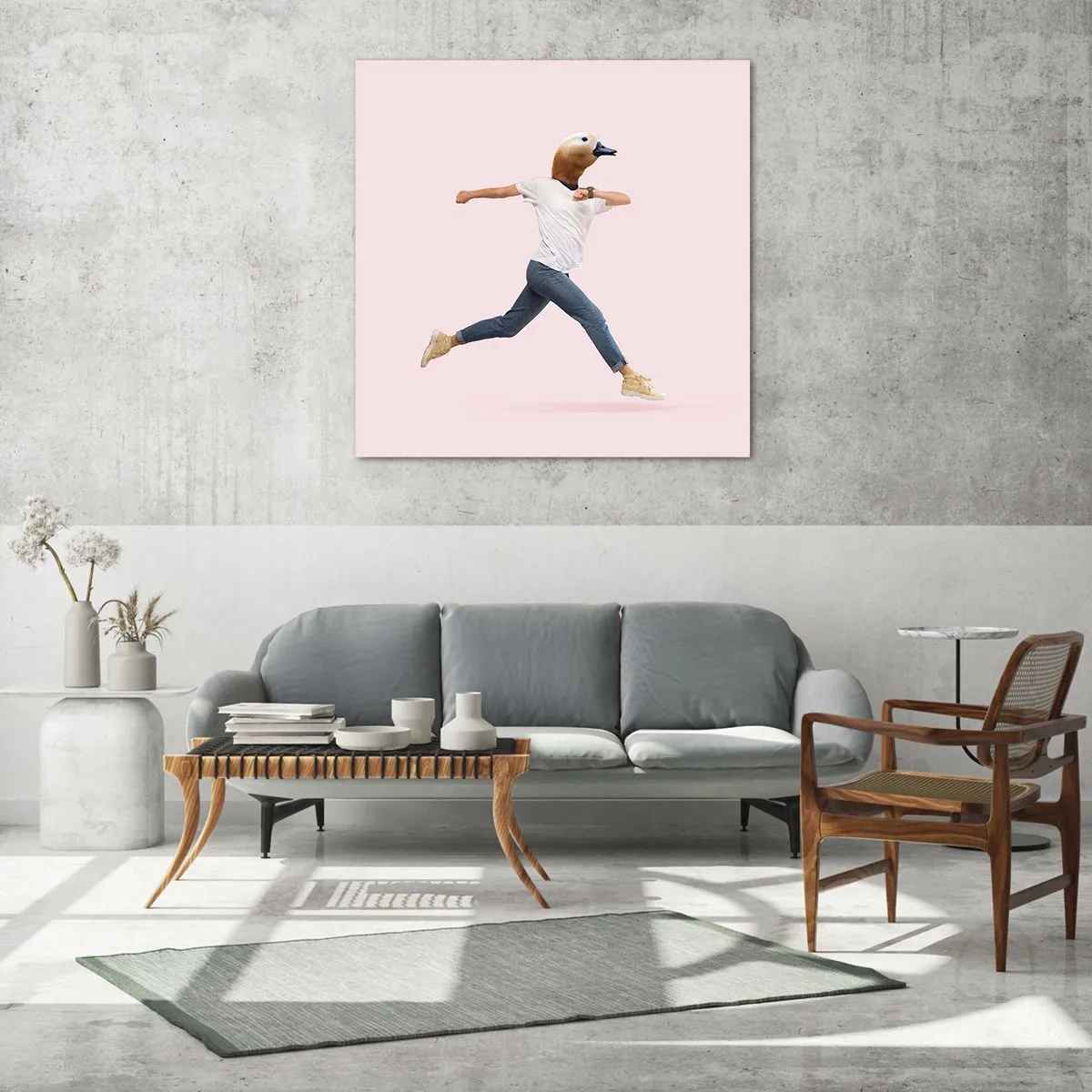 Quadro em vidro - Uma pitada de absurdo - 60x60 cm