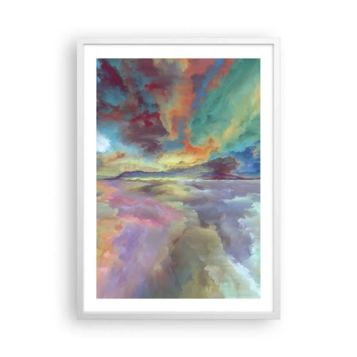 Pôster em moldura branca - Dois Céus - 50x70 cm