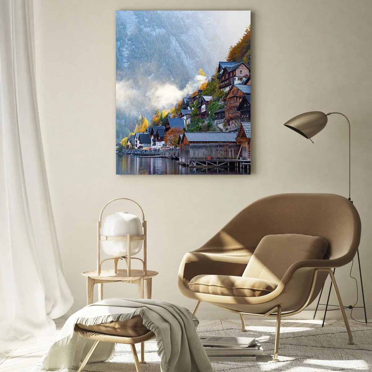 Quadro em vidro - Atmosfera alpina - 80x120 cm