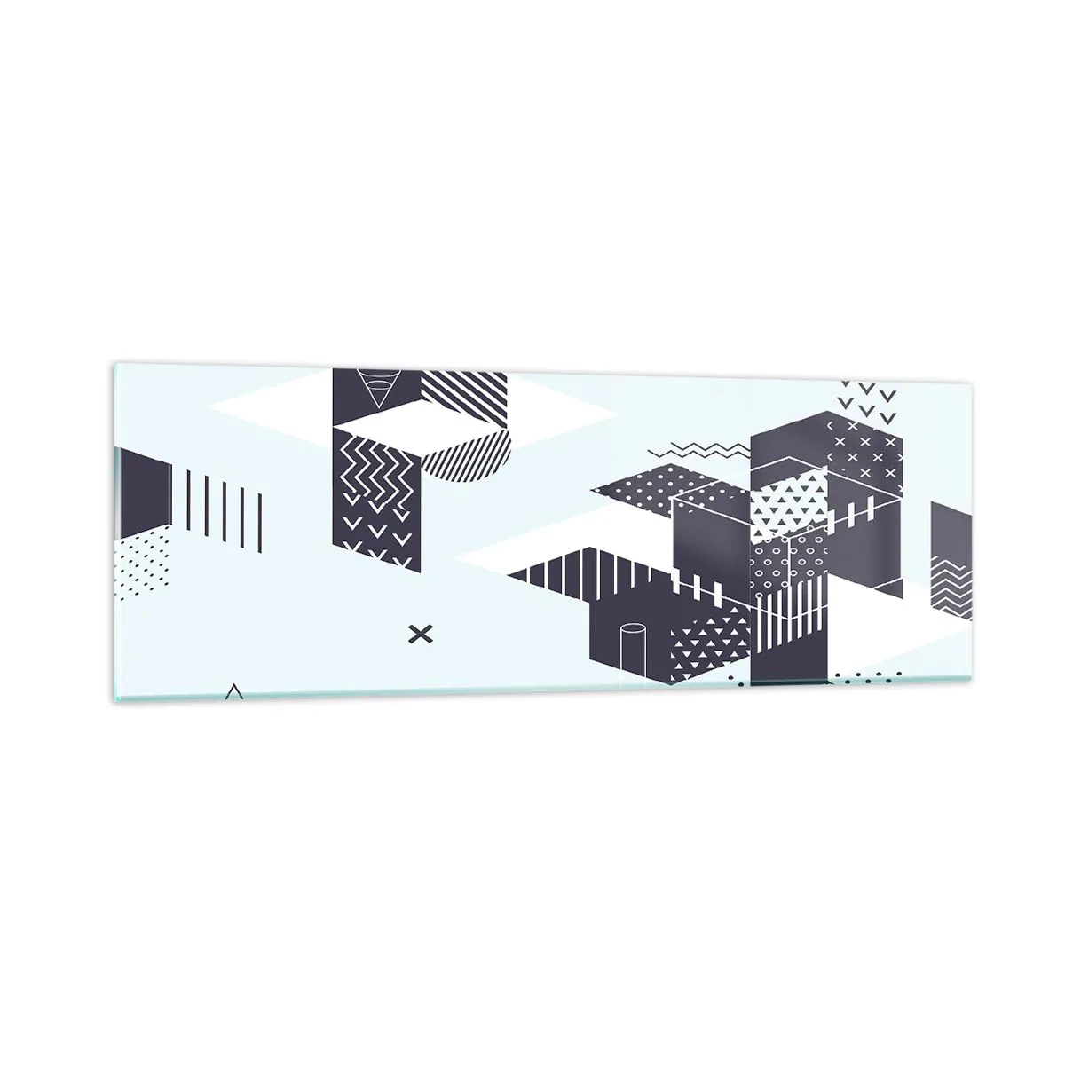Quadro em vidro - Na alma de um matemático - 90x30 cm