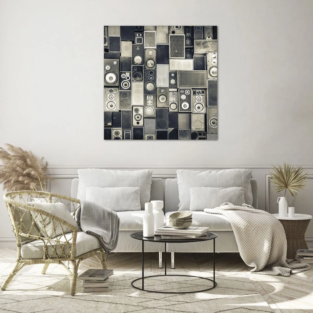 Quadro em vidro - Está tudo bem - 60x60 cm