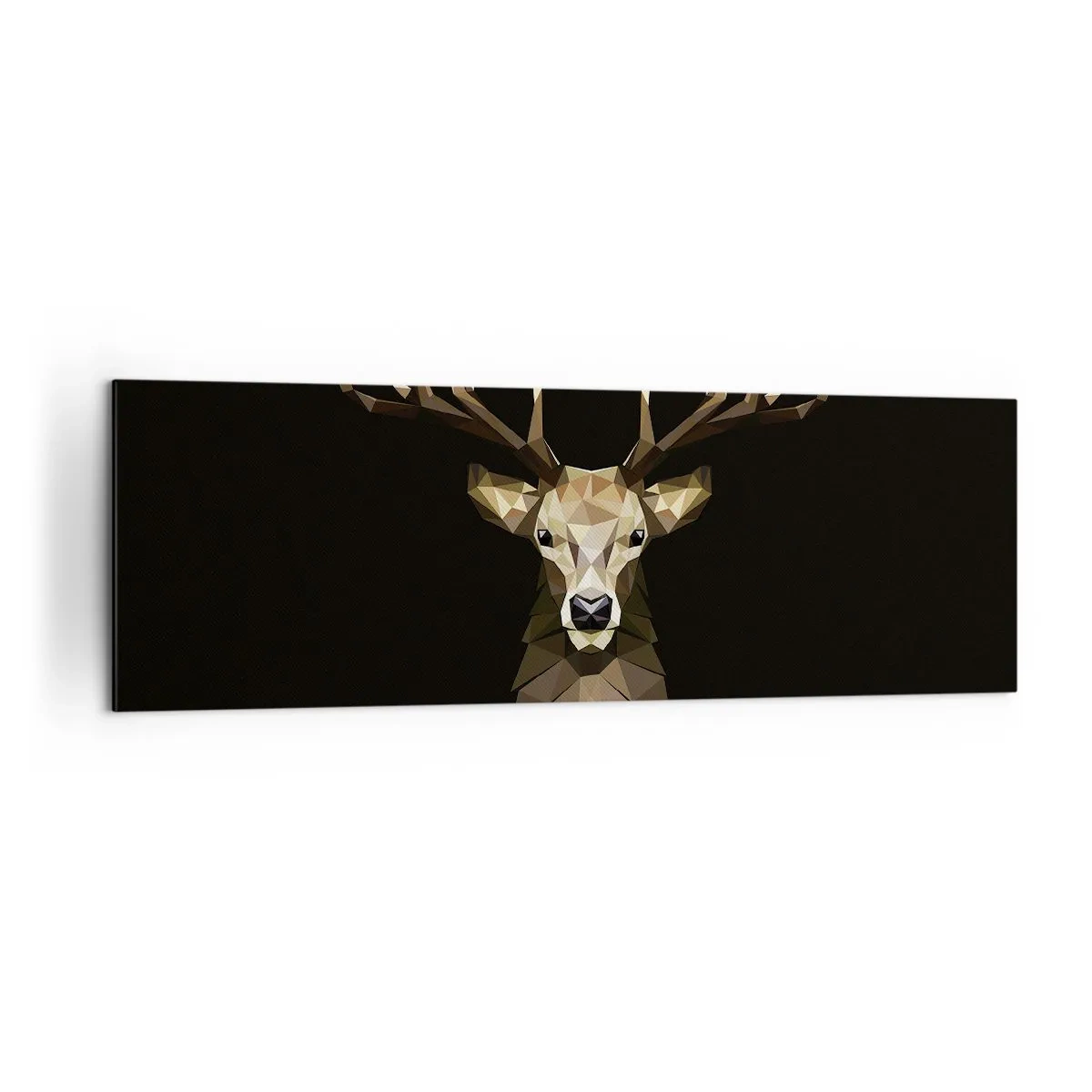 Quadro em tela - Veado cubista - 160x50 cm