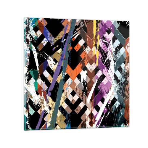 Quadro em vidro - Ao quadrado - 50x50 cm